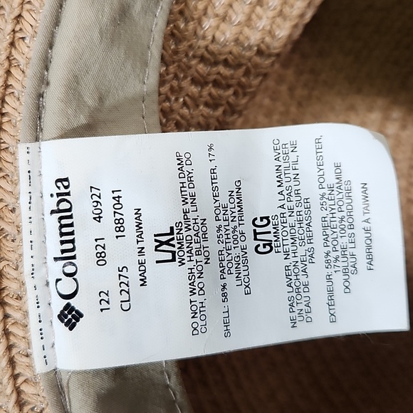 Columbia 16 inch sun hat wide brim size large - Picture 7 of 8